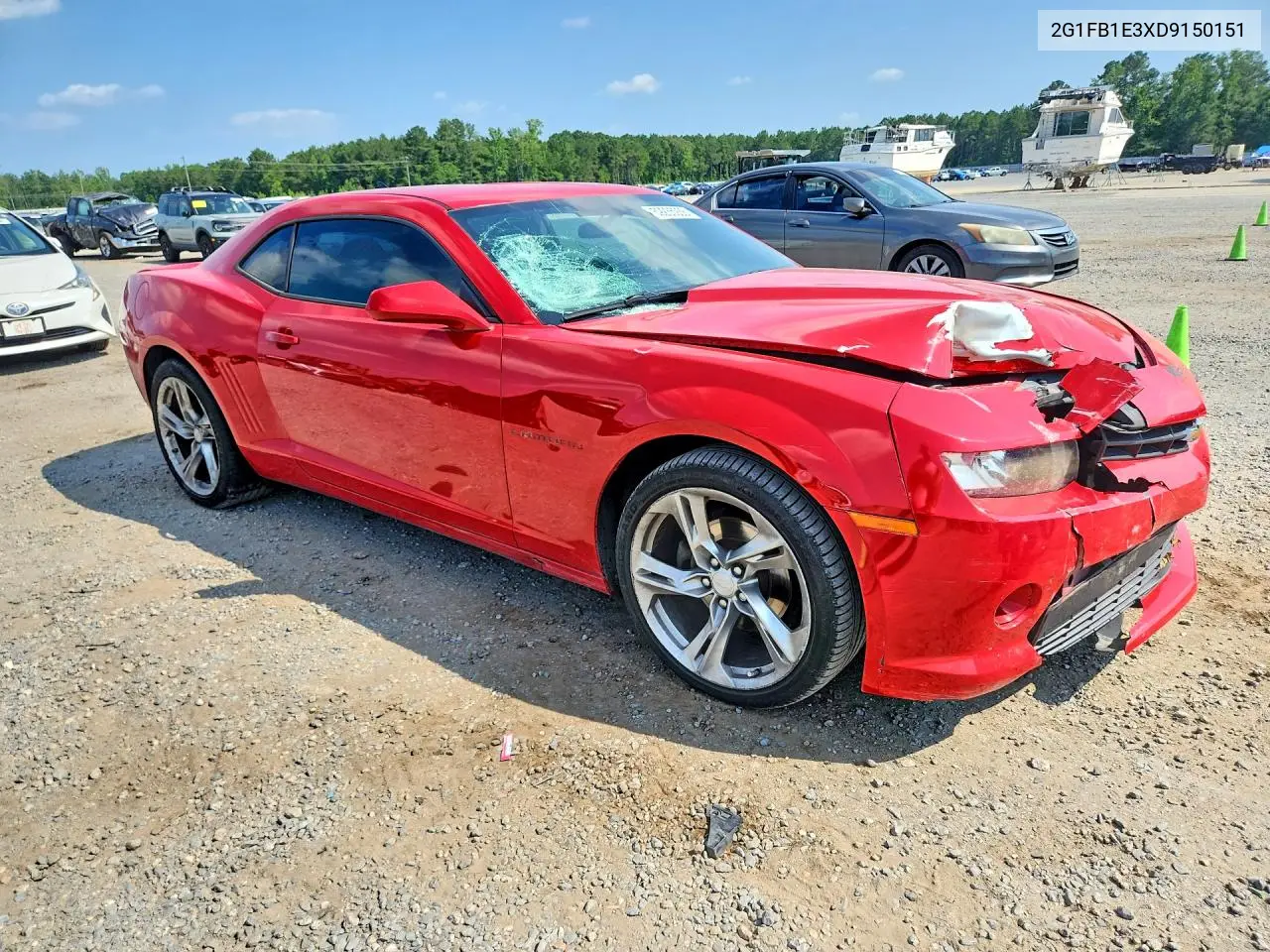 2013 Chevrolet Camaro Lt VIN: 2G1FB1E3XD9150151 Lot: 59235936