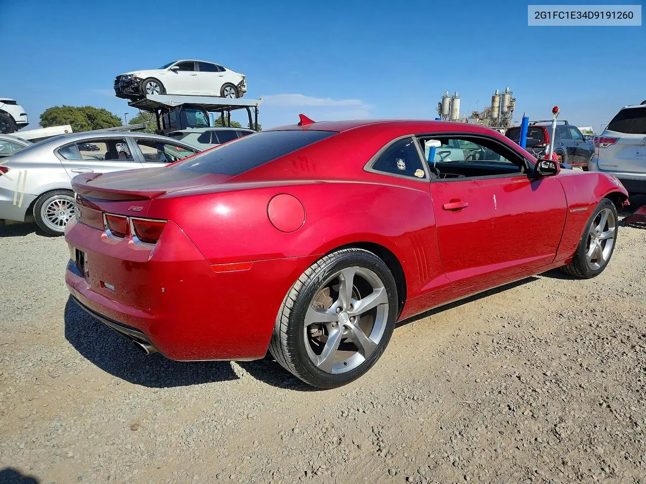 2013 Chevrolet Camaro Lt VIN: 2G1FC1E34D9191260 Lot: 60967386