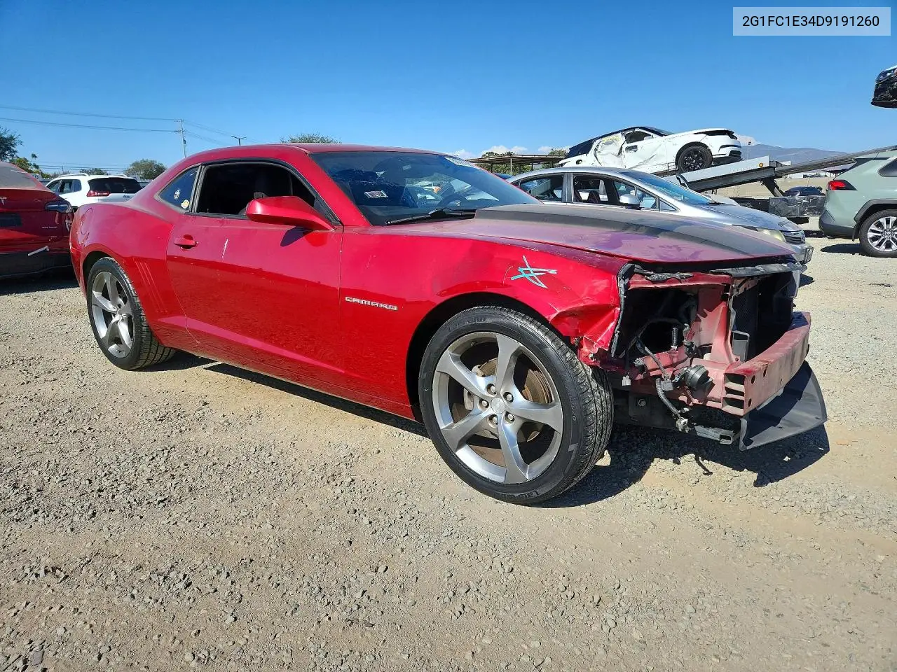 2013 Chevrolet Camaro Lt VIN: 2G1FC1E34D9191260 Lot: 60967386