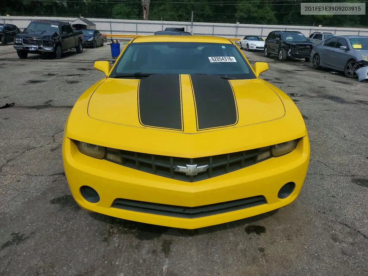 2013 Chevrolet Camaro Ls VIN: 2G1FE1E39D9203915 Lot: 62054316
