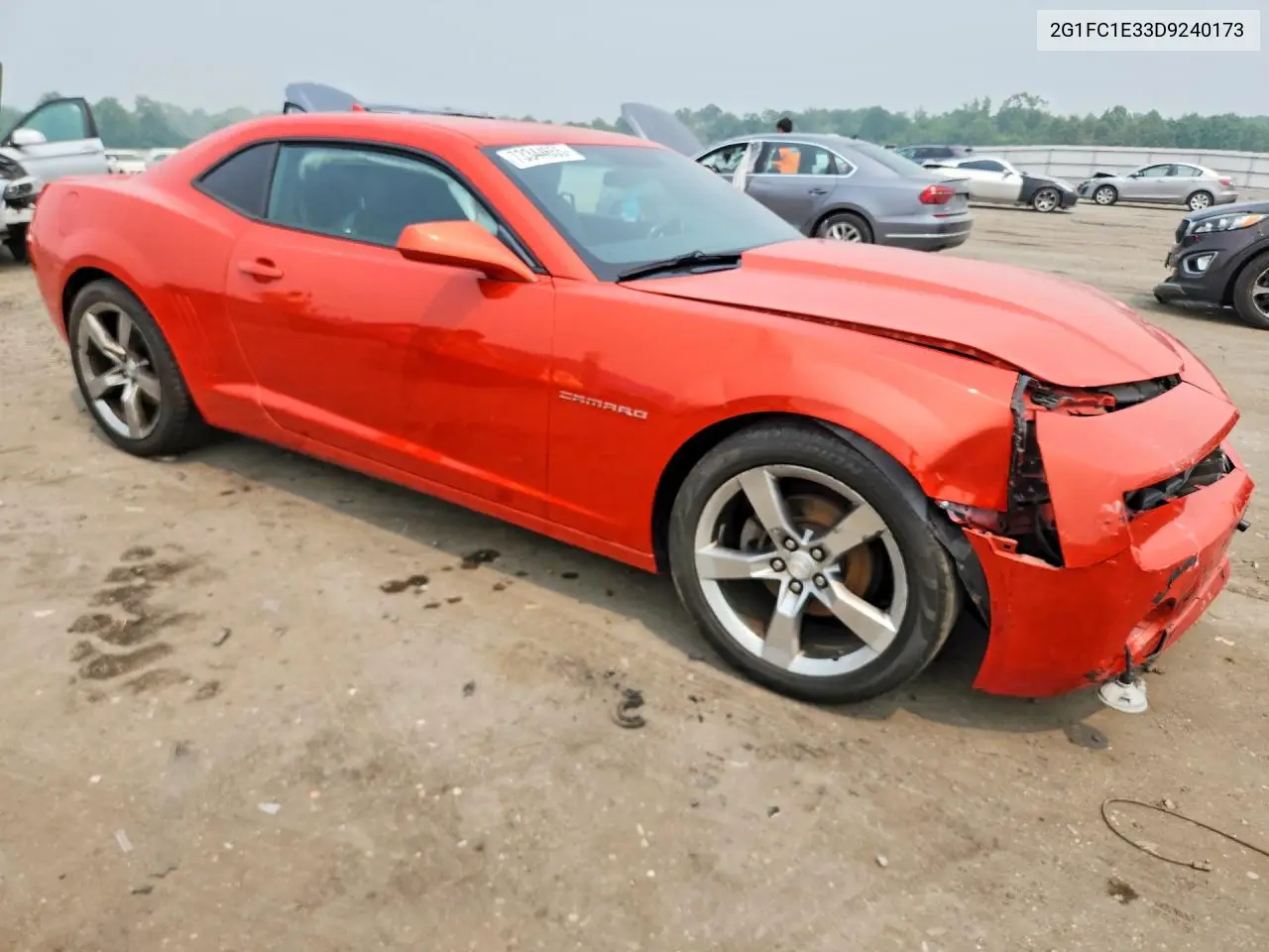 2013 Chevrolet Camaro Lt VIN: 2G1FC1E33D9240173 Lot: 73344655