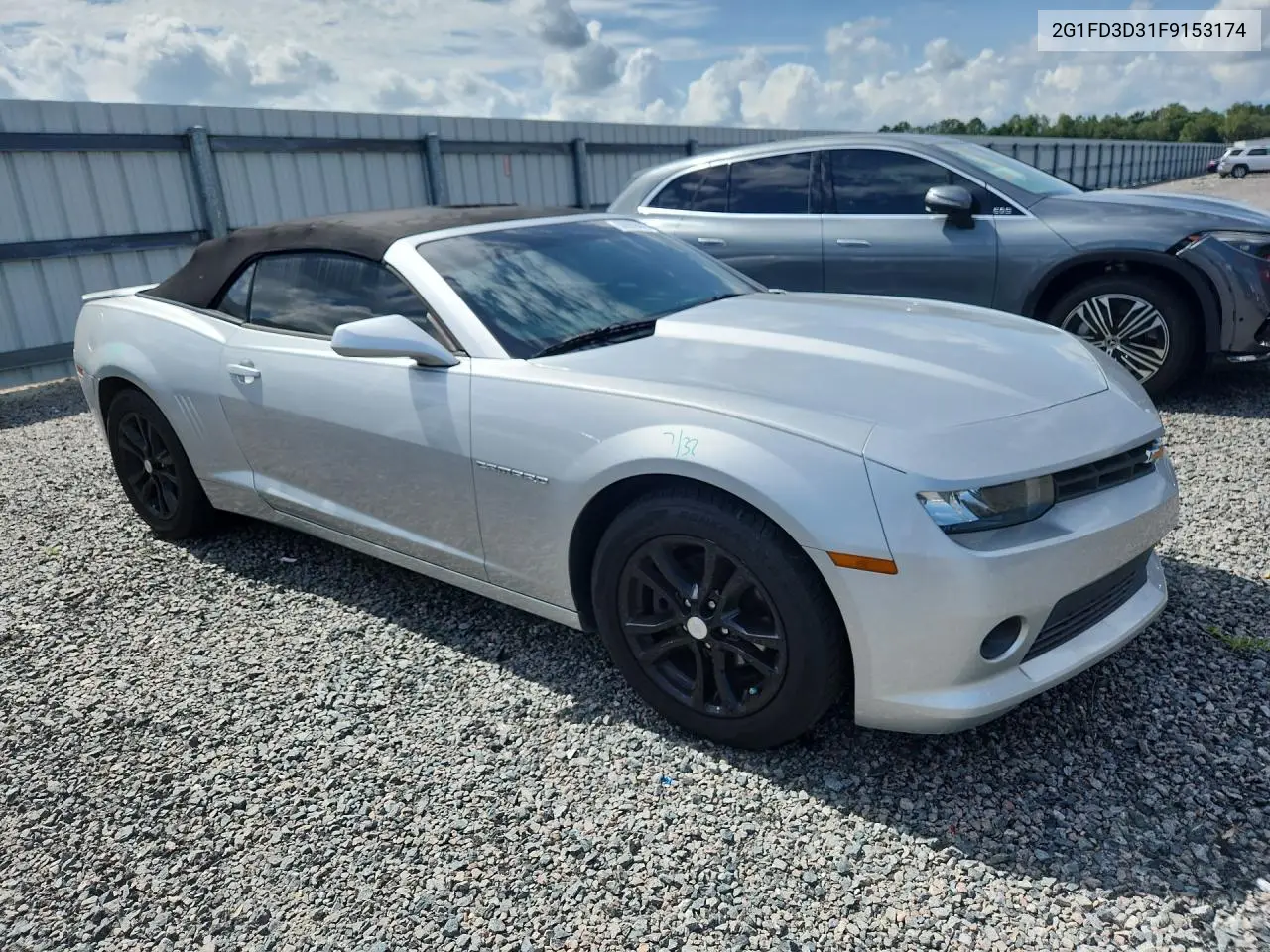 2015 Chevrolet Camaro Lt VIN: 2G1FD3D31F9153174 Lot: 56809446