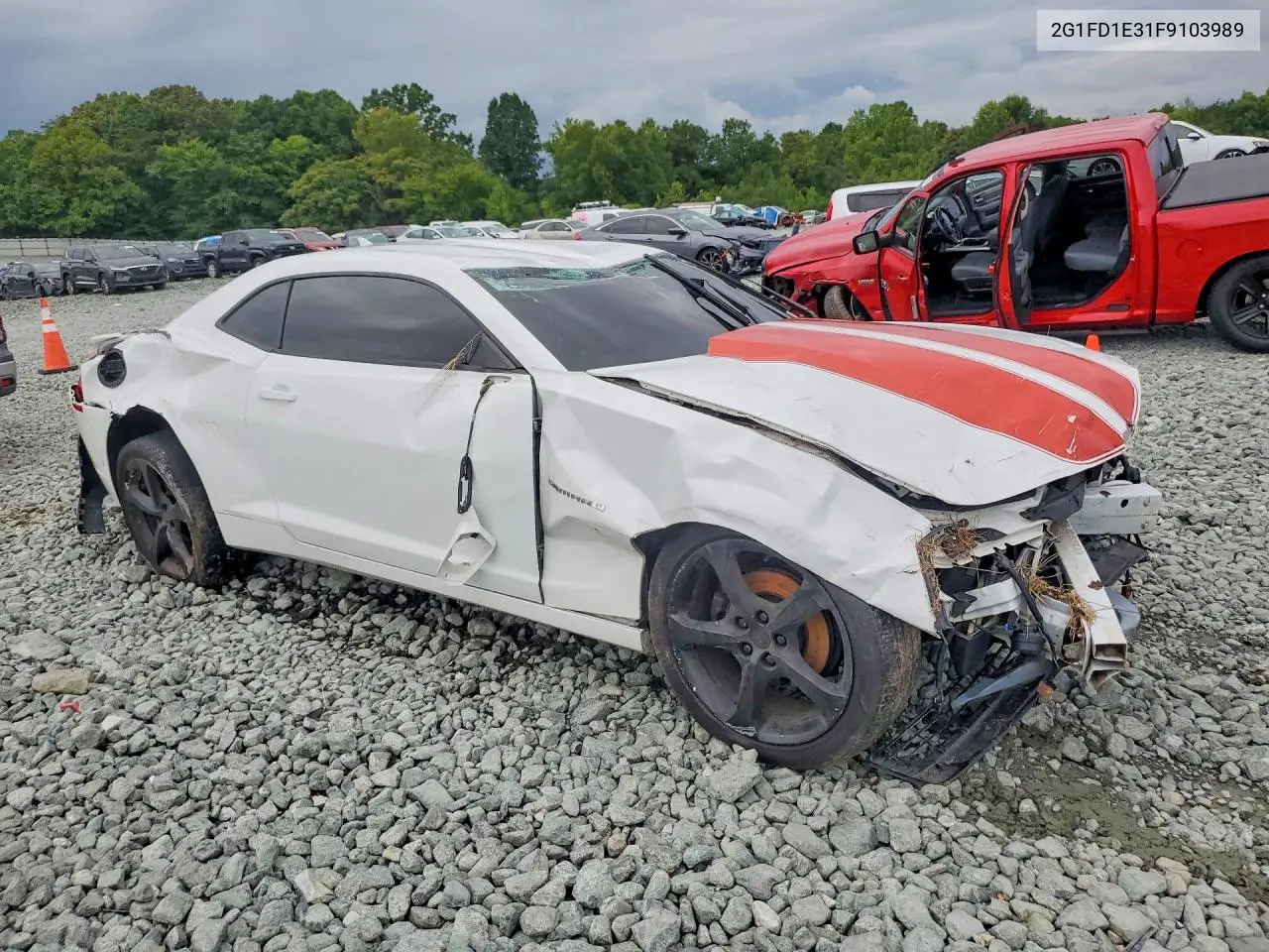 2015 Chevrolet Camaro Lt VIN: 2G1FD1E31F9103989 Lot: 60476316