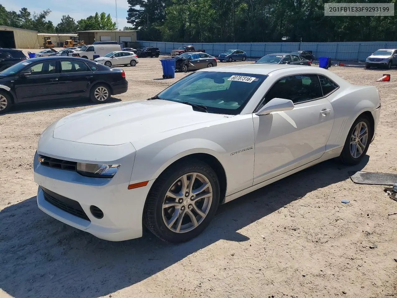 2015 Chevrolet Camaro Ls VIN: 2G1FB1E33F9293199 Lot: 60787316