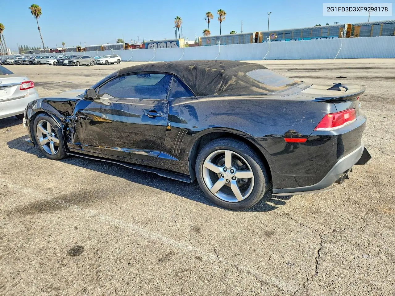 2015 Chevrolet Camaro Lt VIN: 2G1FD3D3XF9298178 Lot: 61541906