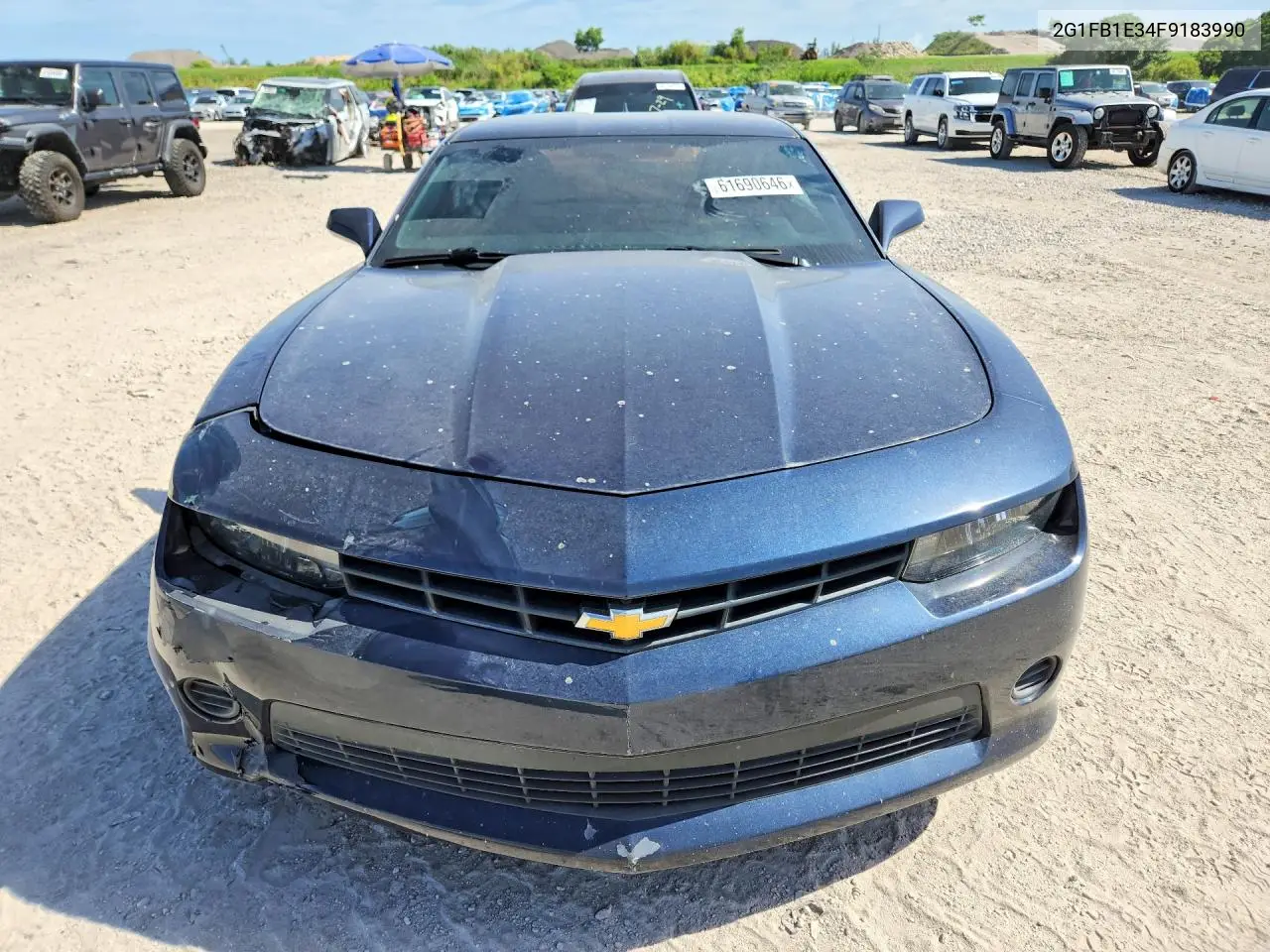 2015 Chevrolet Camaro Ls VIN: 2G1FB1E34F9183990 Lot: 61690646