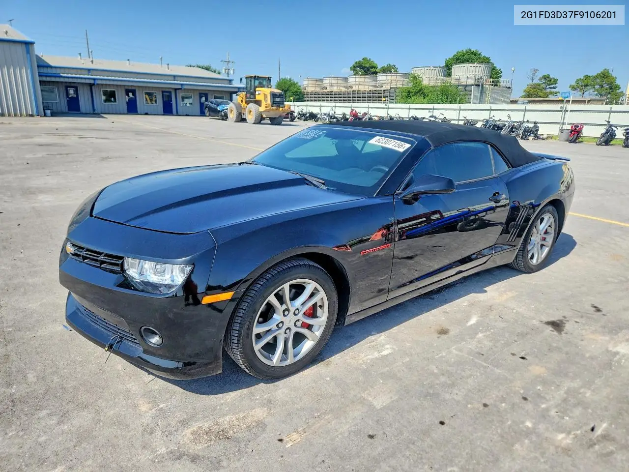 2015 Chevrolet Camaro Lt VIN: 2G1FD3D37F9106201 Lot: 62307156