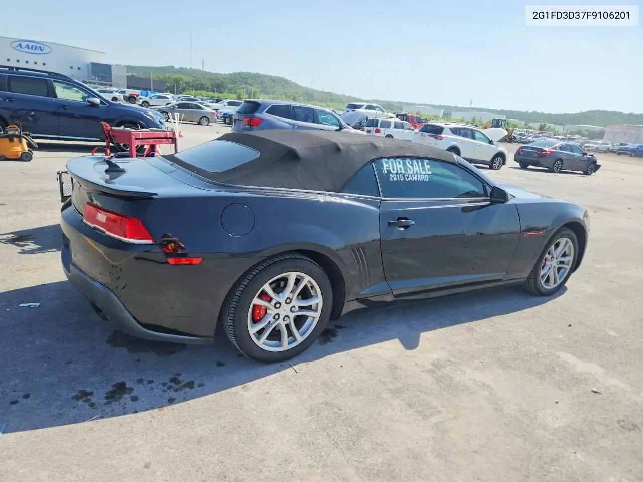 2015 Chevrolet Camaro Lt VIN: 2G1FD3D37F9106201 Lot: 62307156