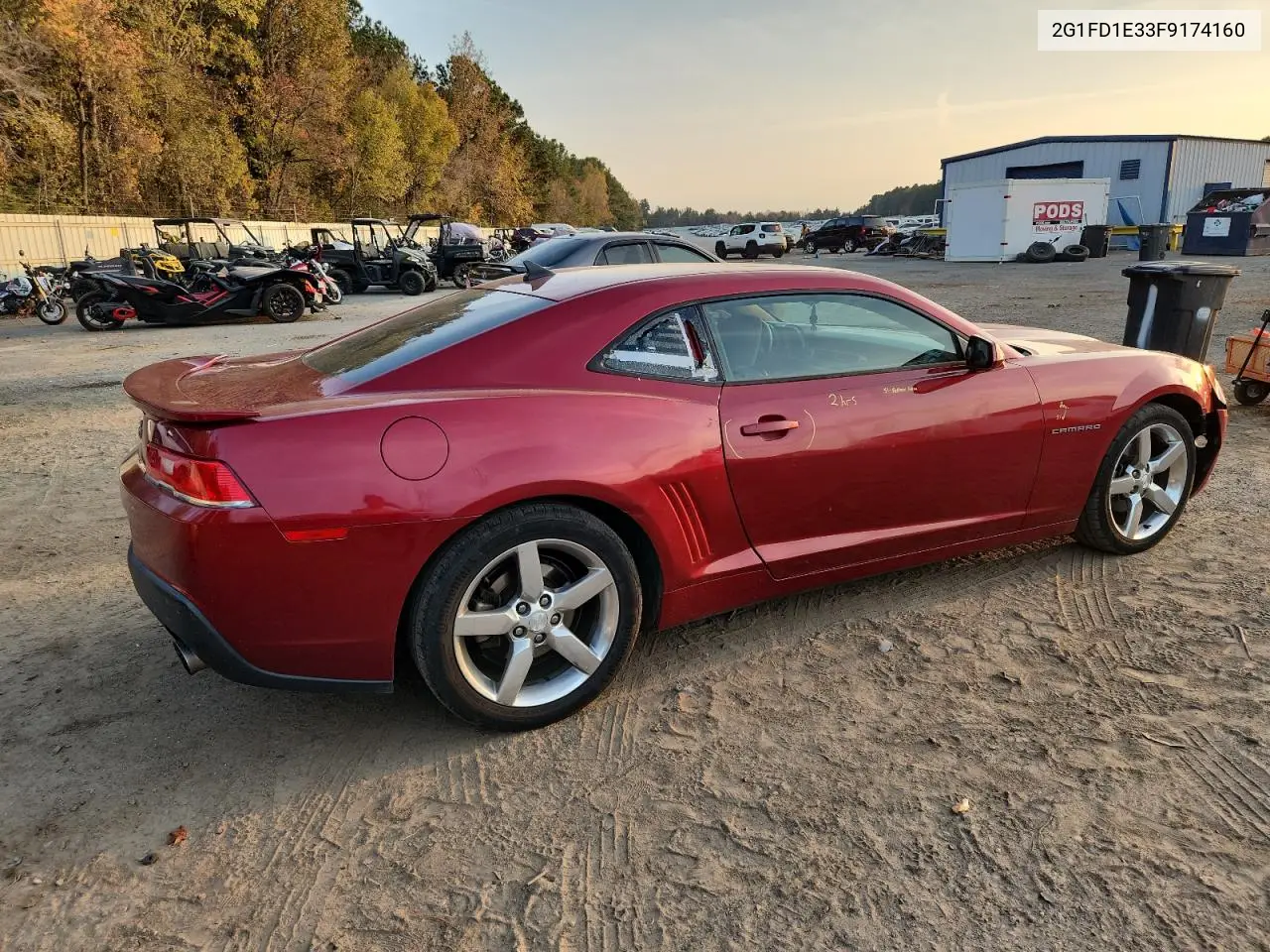 2G1FD1E33F9174160 2015 Chevrolet Camaro Lt