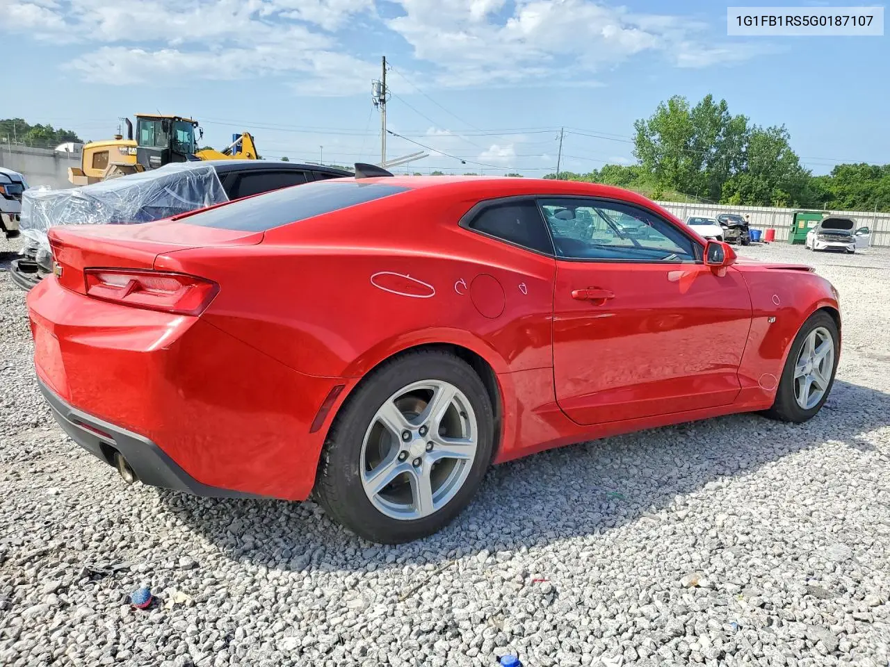 2016 Chevrolet Camaro Lt VIN: 1G1FB1RS5G0187107 Lot: 61256316