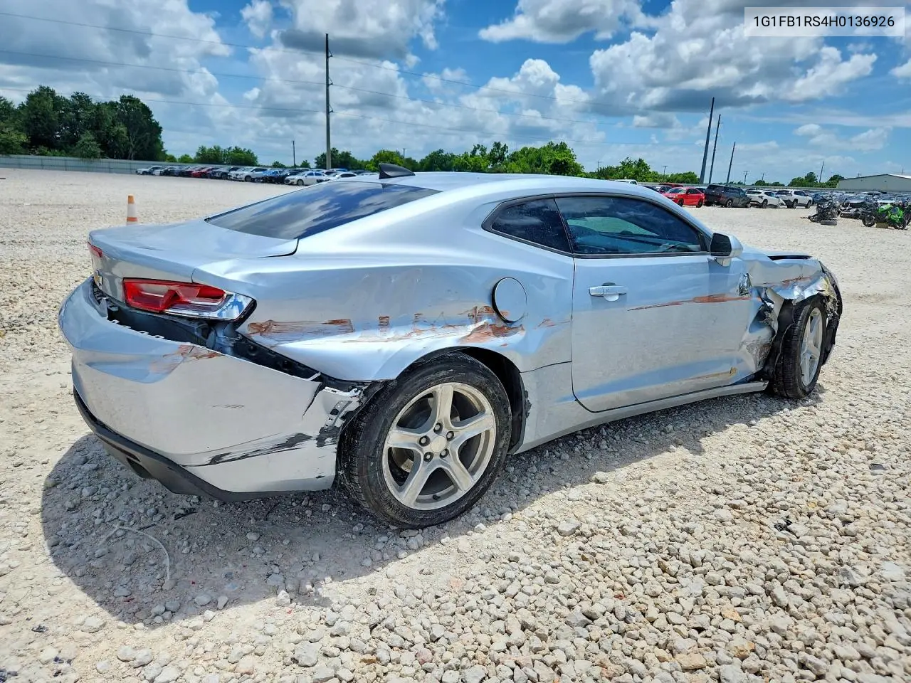 2017 Chevrolet Camaro Lt VIN: 1G1FB1RS4H0136926 Lot: 56661536