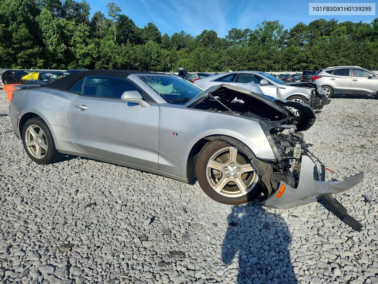 2017 Chevrolet Camaro Lt VIN: 1G1FB3DX1H0139295 Lot: 58053916
