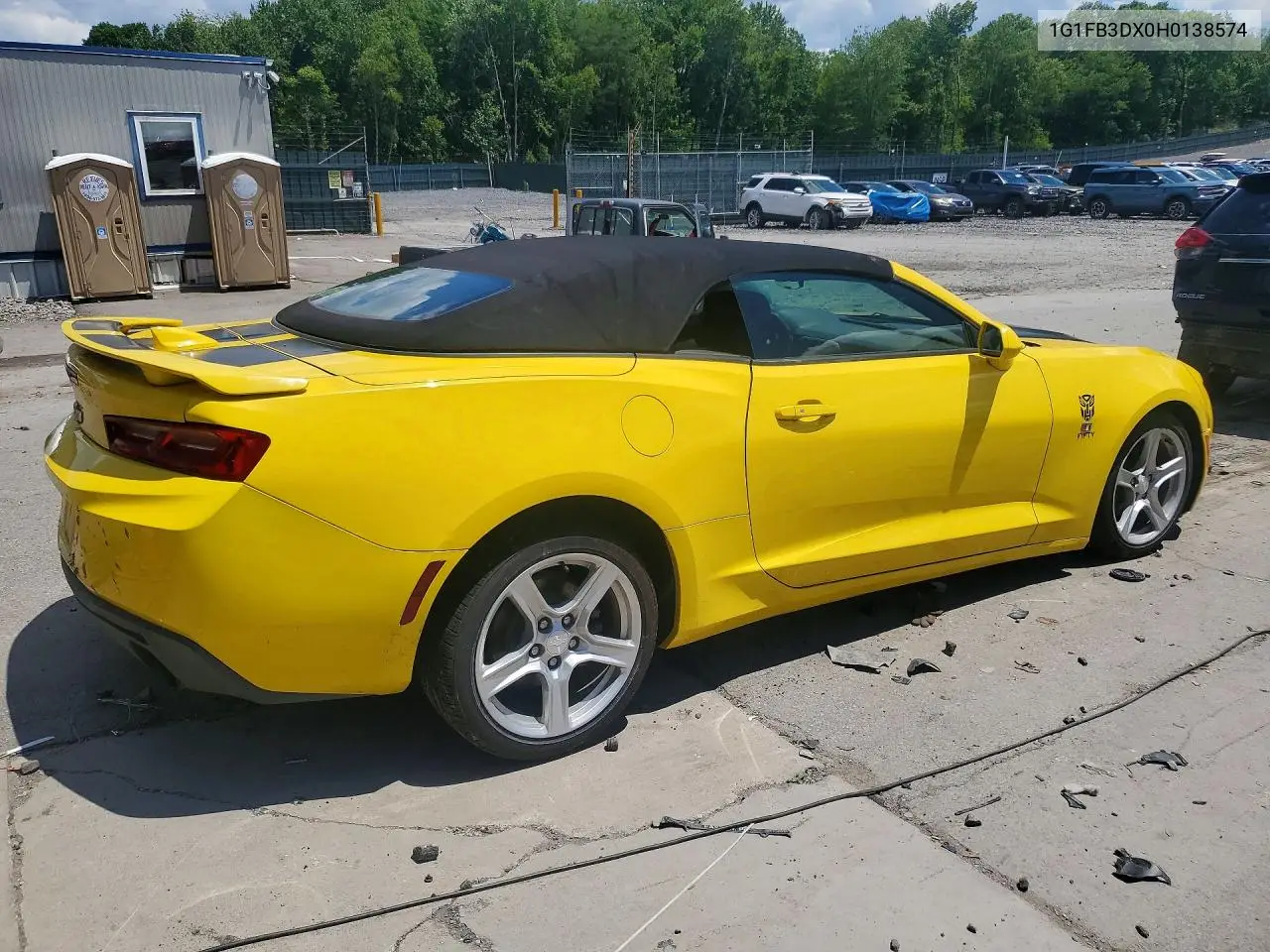2017 Chevrolet Camaro Lt VIN: 1G1FB3DX0H0138574 Lot: 58292276