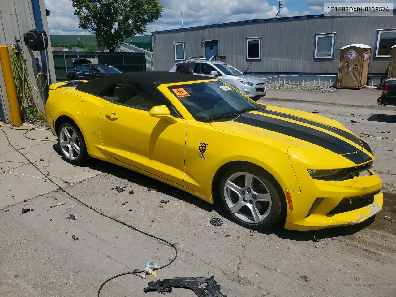 2017 Chevrolet Camaro Lt VIN: 1G1FB3DX0H0138574 Lot: 58292276