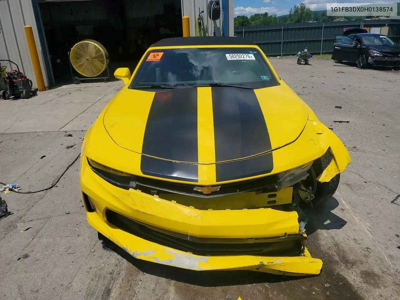 2017 Chevrolet Camaro Lt VIN: 1G1FB3DX0H0138574 Lot: 58292276