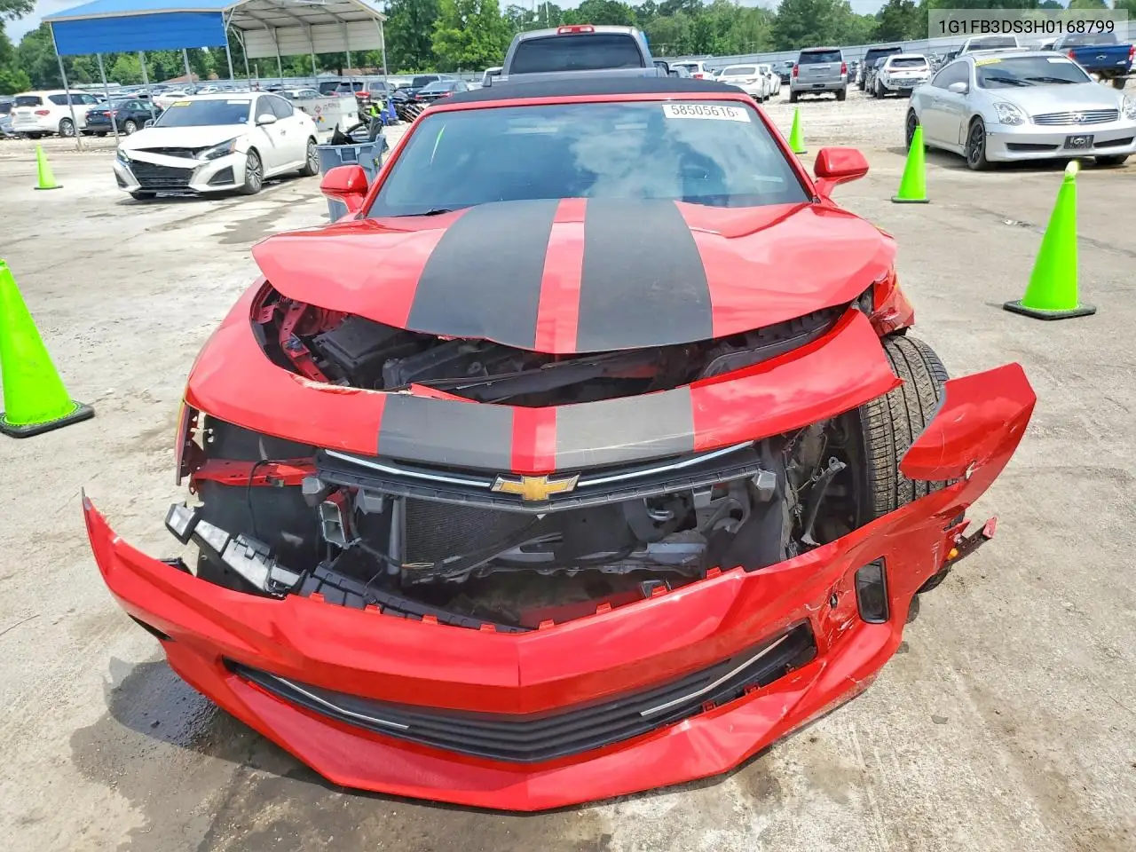 2017 Chevrolet Camaro Lt VIN: 1G1FB3DS3H0168799 Lot: 58505616