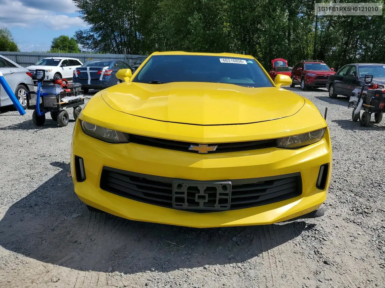 2017 Chevrolet Camaro Lt VIN: 1G1FB1RX5H0121010 Lot: 60316856