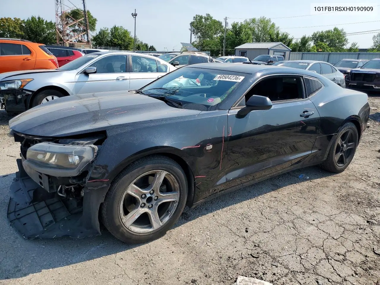 2017 Chevrolet Camaro Lt VIN: 1G1FB1RSXH0190909 Lot: 60504236