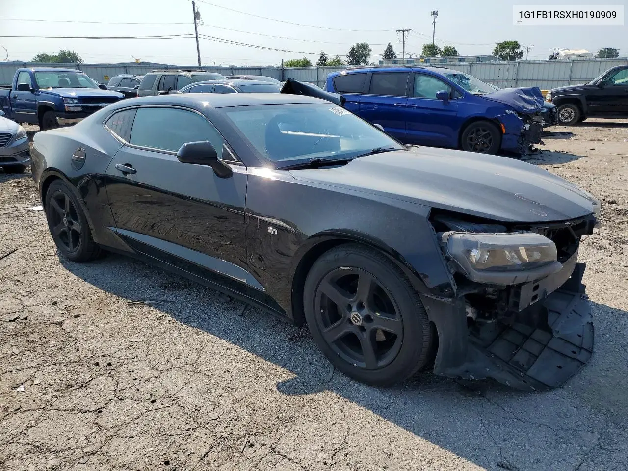 2017 Chevrolet Camaro Lt VIN: 1G1FB1RSXH0190909 Lot: 60504236