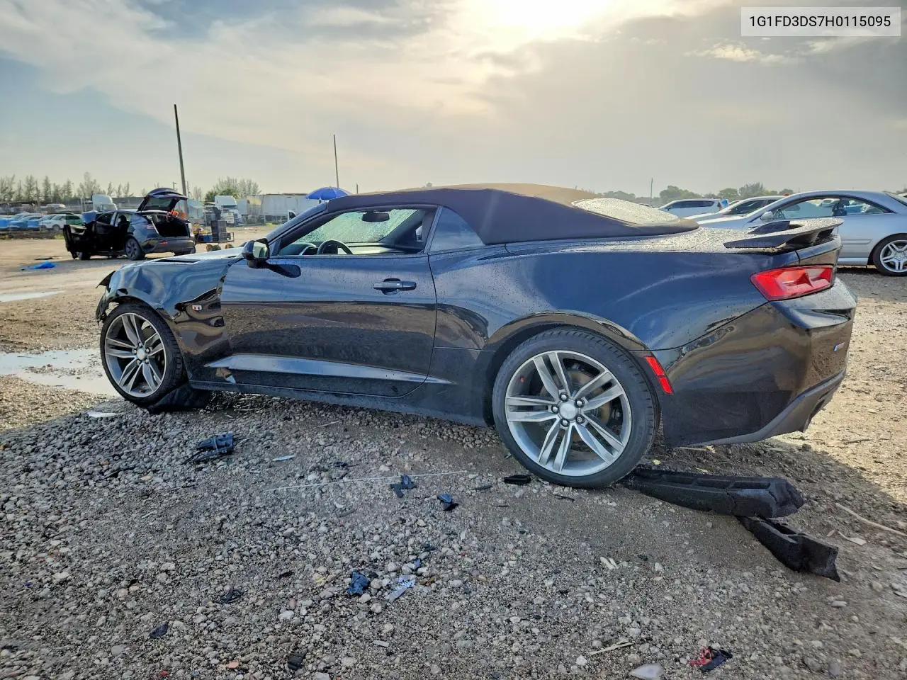 2017 Chevrolet Camaro Lt VIN: 1G1FD3DS7H0115095 Lot: 61592866