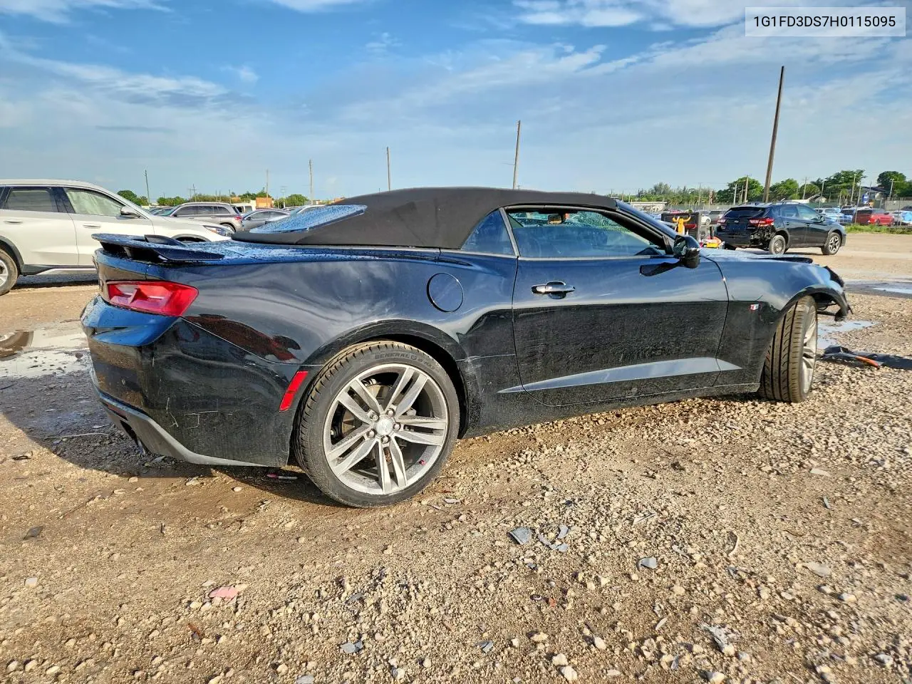 2017 Chevrolet Camaro Lt VIN: 1G1FD3DS7H0115095 Lot: 61592866