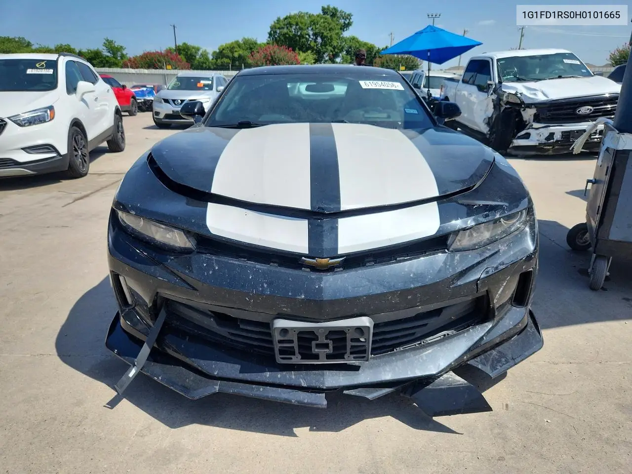 2017 Chevrolet Camaro Lt VIN: 1G1FD1RS0H0101665 Lot: 61954056