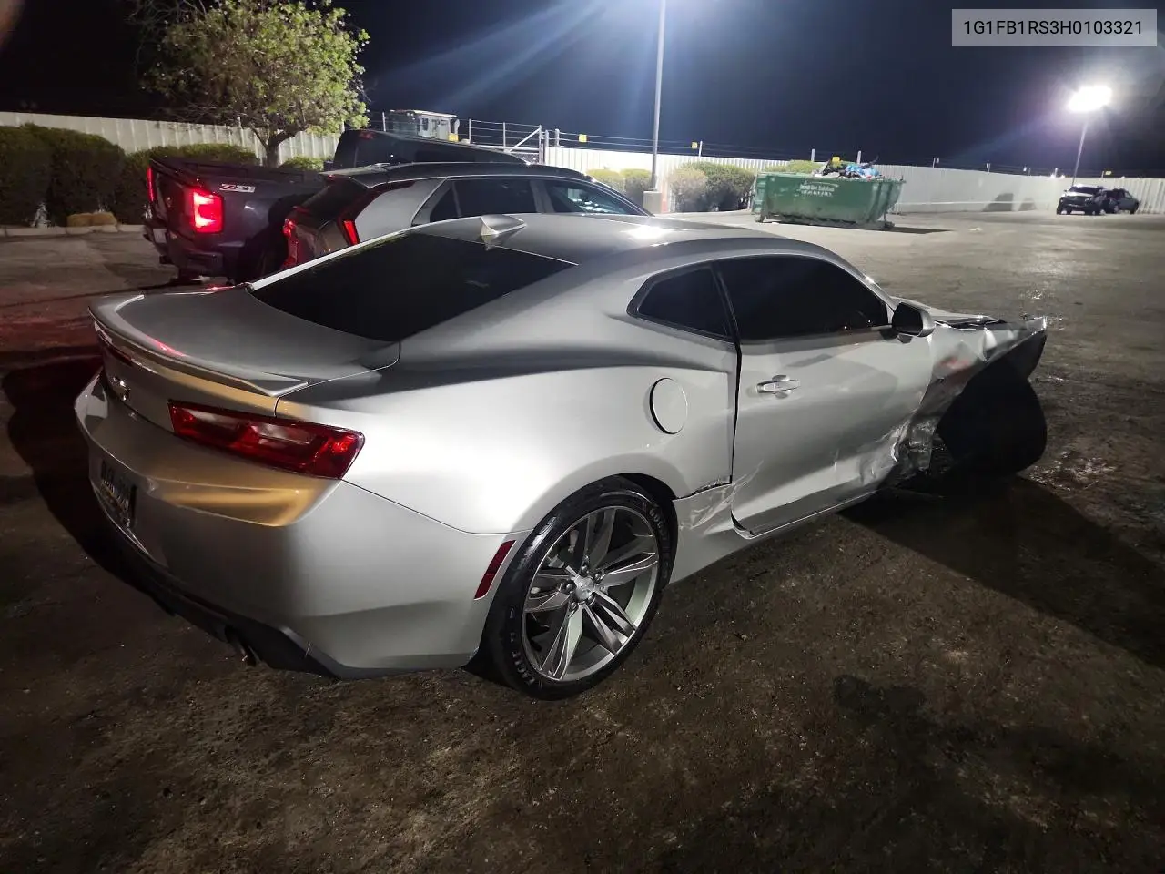 2017 Chevrolet Camaro Lt VIN: 1G1FB1RS3H0103321 Lot: 61989736