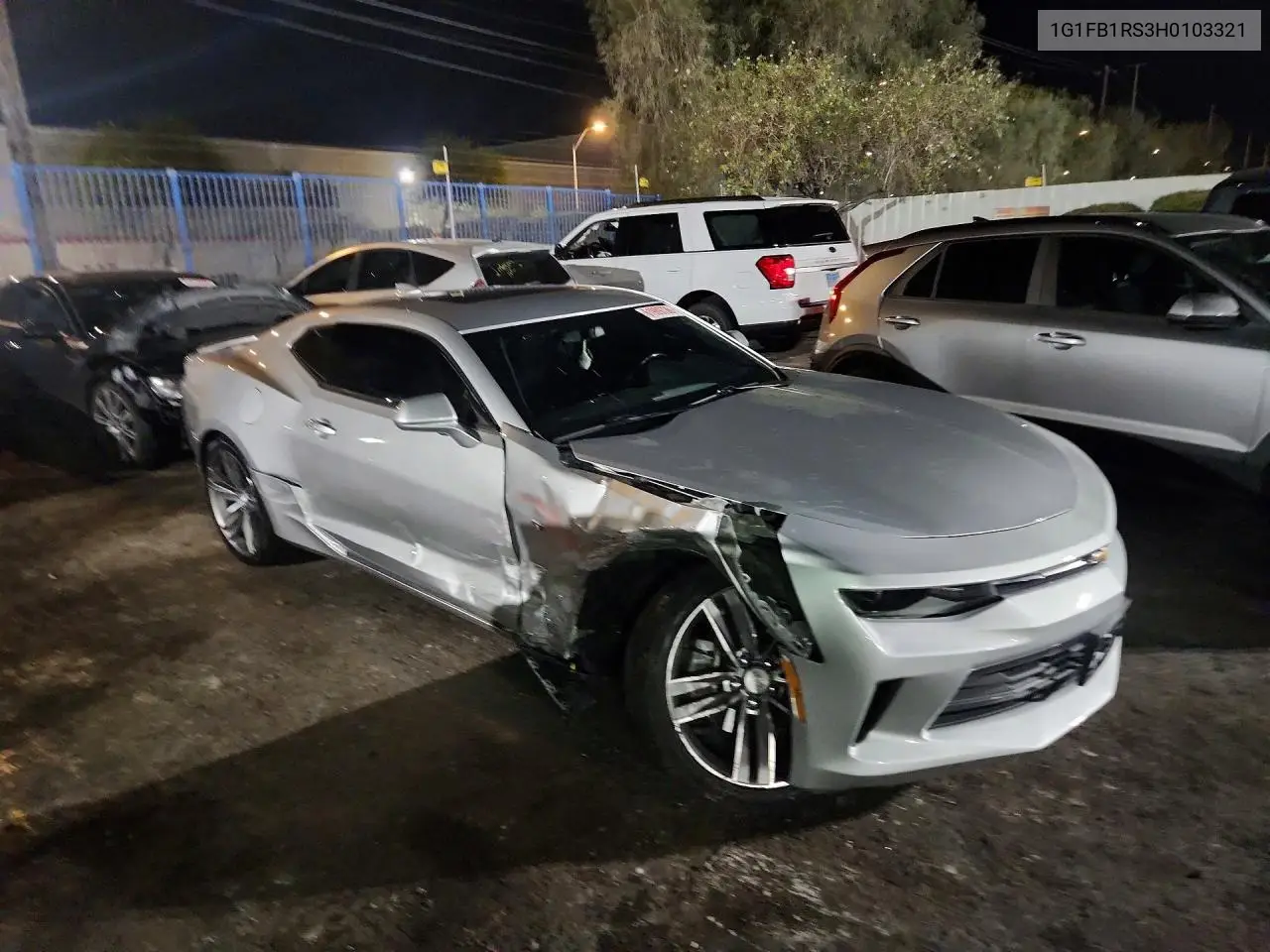 2017 Chevrolet Camaro Lt VIN: 1G1FB1RS3H0103321 Lot: 61989736
