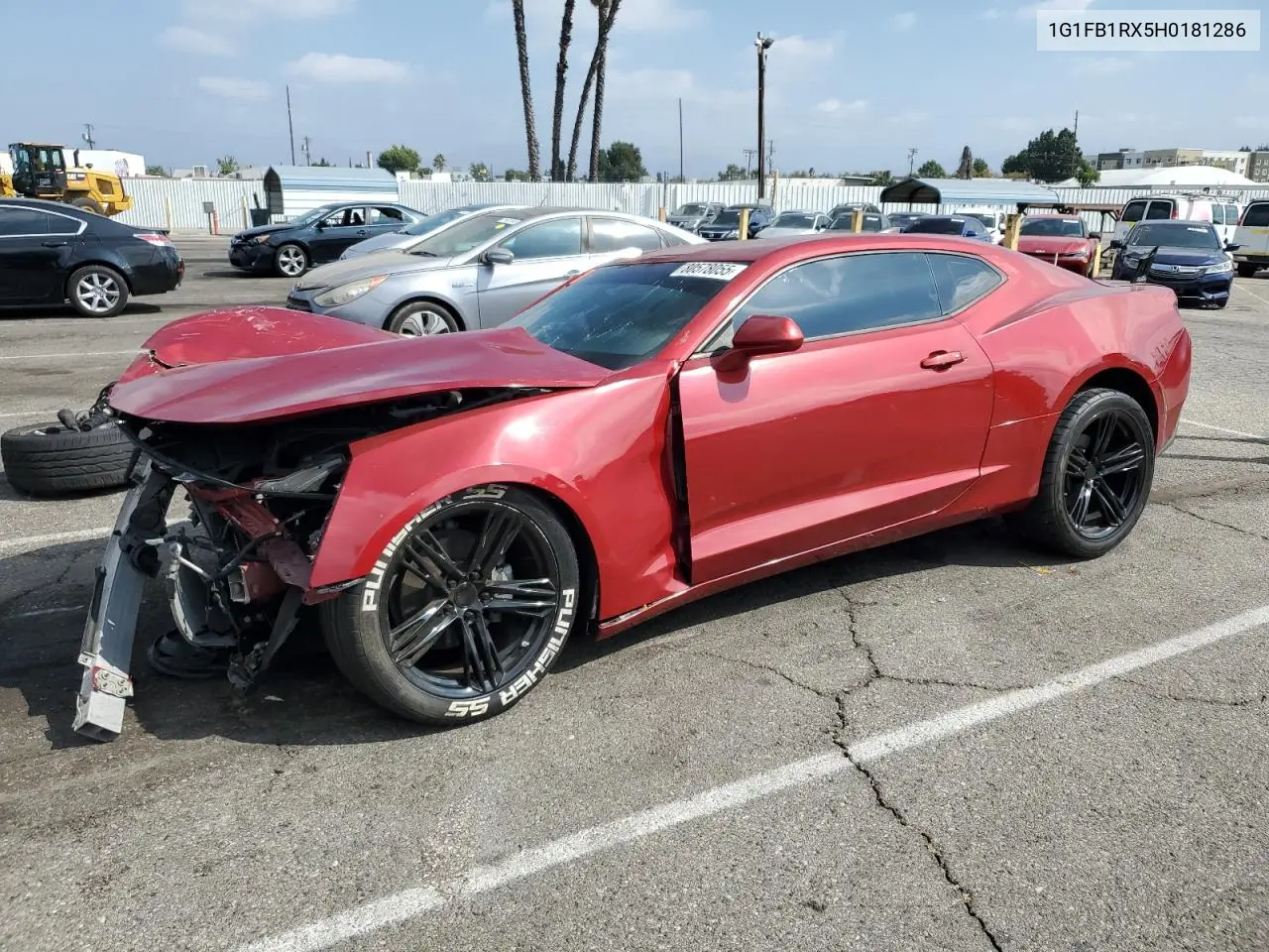 2017 Chevrolet Camaro Lt VIN: 1G1FB1RX5H0181286 Lot: 80578055