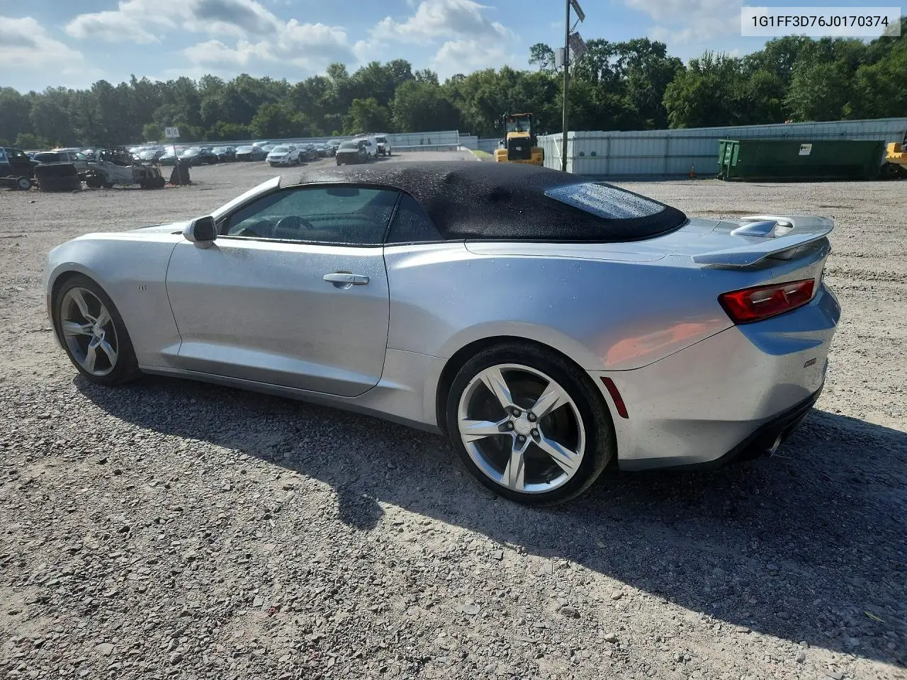 2018 Chevrolet Camaro Ss VIN: 1G1FF3D76J0170374 Lot: 60161526