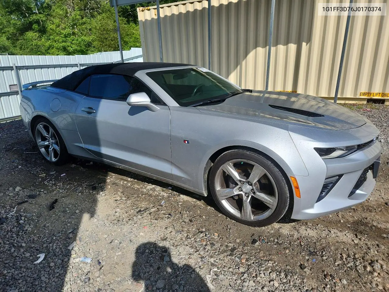 2018 Chevrolet Camaro Ss VIN: 1G1FF3D76J0170374 Lot: 60161526