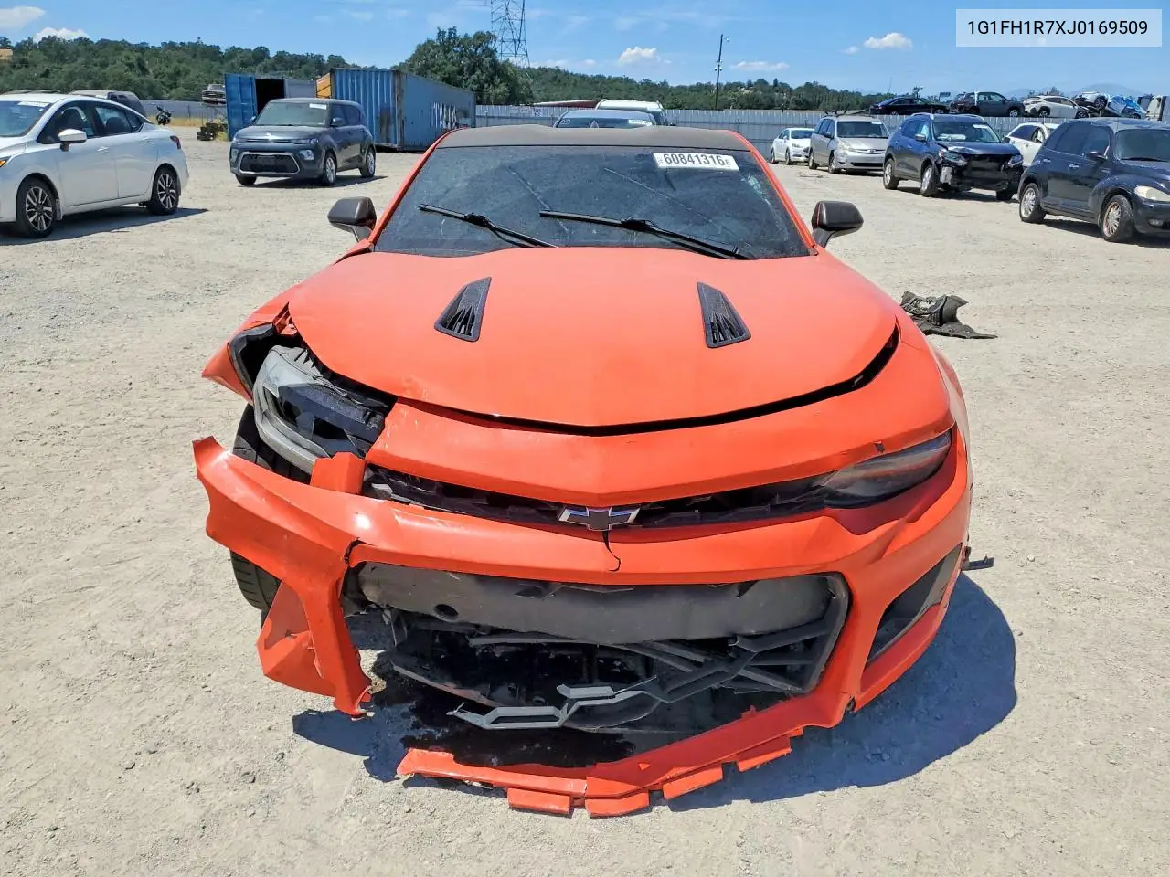 2018 Chevrolet Camaro Ss VIN: 1G1FH1R7XJ0169509 Lot: 60841316