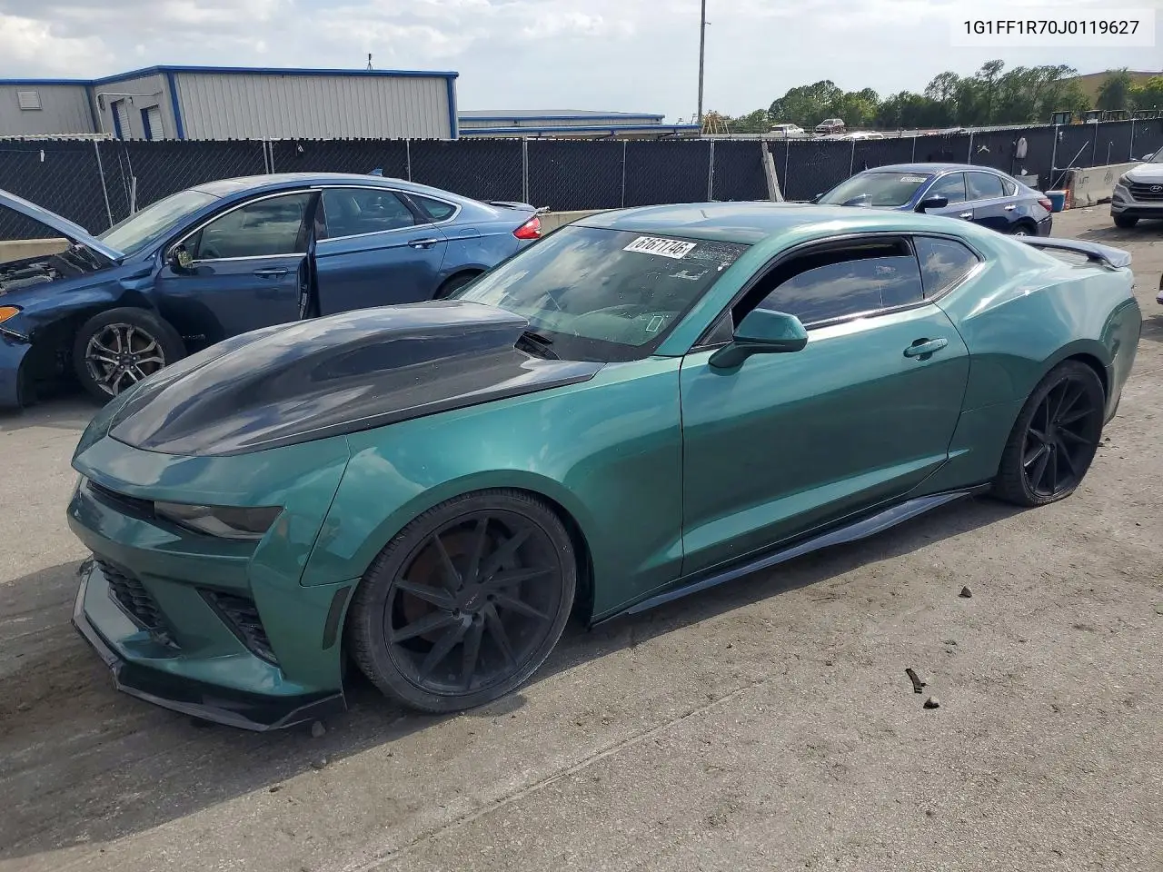2018 Chevrolet Camaro Ss VIN: 1G1FF1R70J0119627 Lot: 61671746