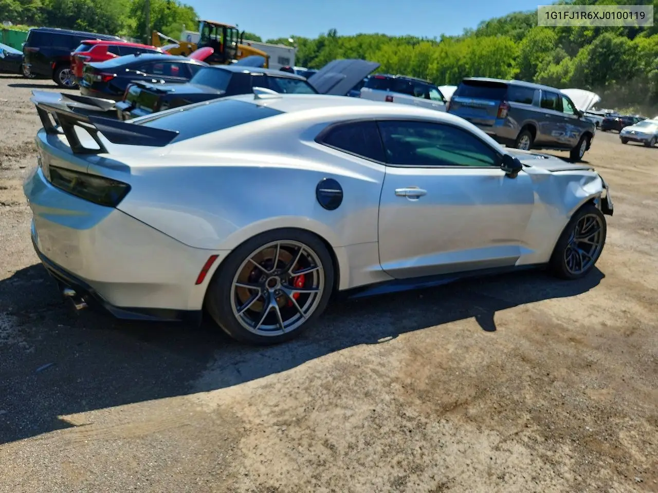 2018 Chevrolet Camaro Zl1 VIN: 1G1FJ1R6XJ0100119 Lot: 61849866