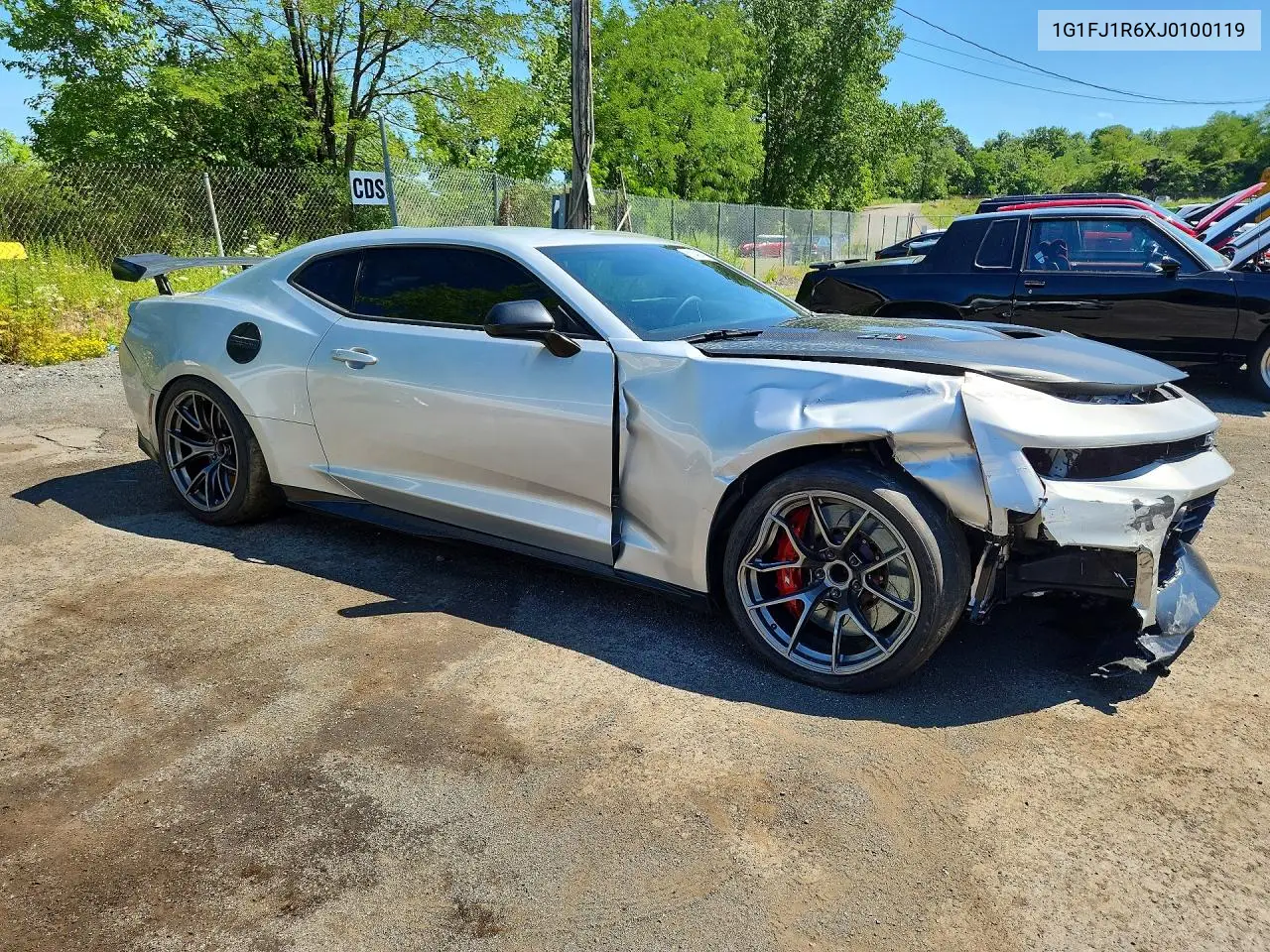 2018 Chevrolet Camaro Zl1 VIN: 1G1FJ1R6XJ0100119 Lot: 61849866