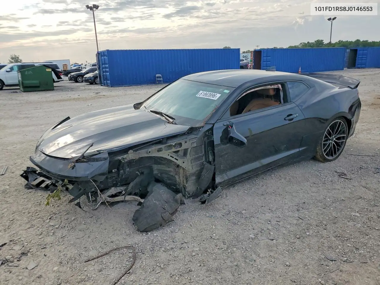 2018 Chevrolet Camaro Lt VIN: 1G1FD1RS8J0146553 Lot: 61863896