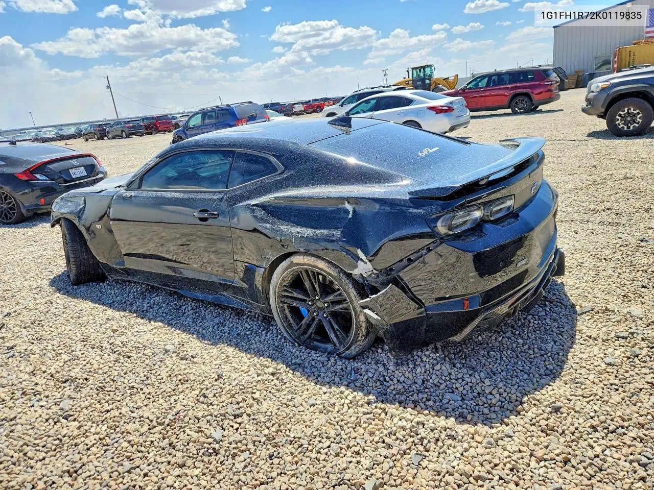 2019 Chevrolet Camaro Ss VIN: 1G1FH1R72K0119835 Lot: 53834176