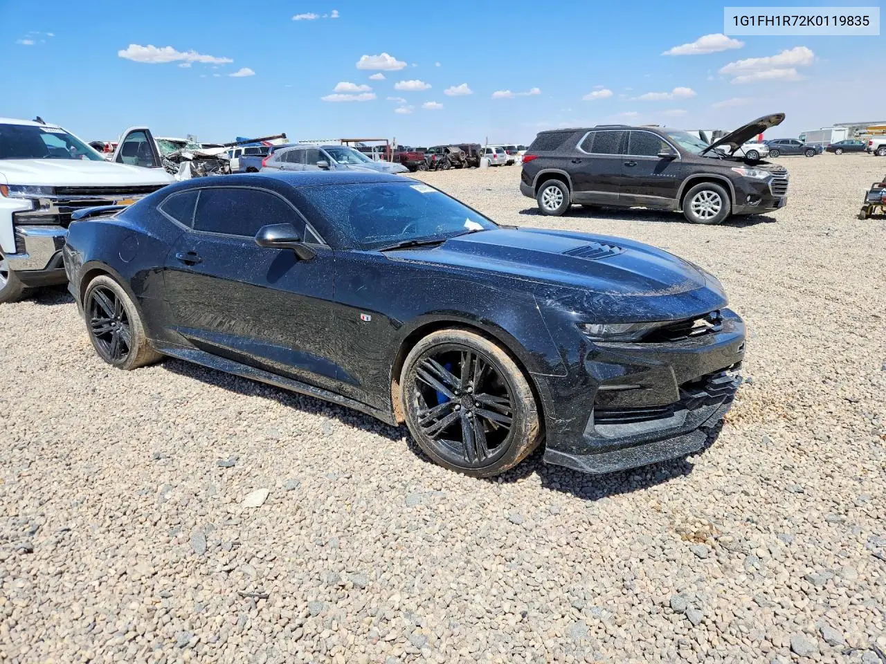 2019 Chevrolet Camaro Ss VIN: 1G1FH1R72K0119835 Lot: 53834176