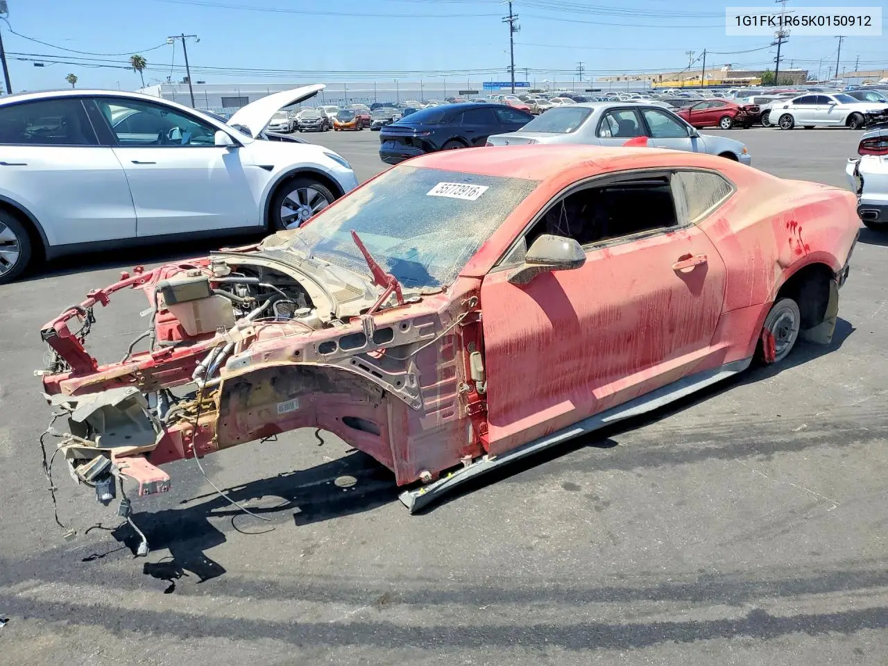 2019 Chev Camaro VIN: 1G1FK1R65K0150912 Lot: 55773916