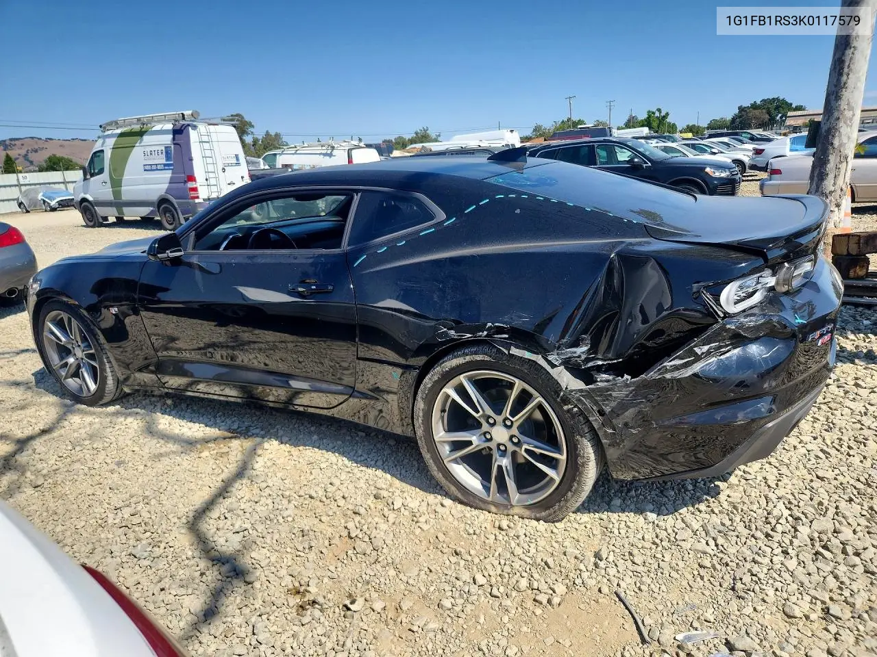2019 Chevrolet Camaro Ls VIN: 1G1FB1RS3K0117579 Lot: 57020056