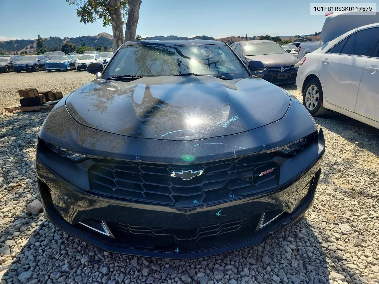 2019 Chevrolet Camaro Ls VIN: 1G1FB1RS3K0117579 Lot: 57020056