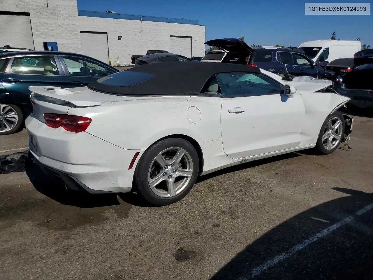 2019 Chevrolet Camaro Ls VIN: 1G1FB3DX6K0124993 Lot: 57446816
