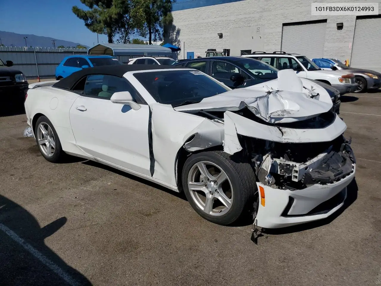2019 Chevrolet Camaro Ls VIN: 1G1FB3DX6K0124993 Lot: 57446816