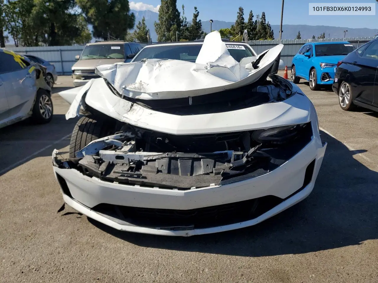 2019 Chevrolet Camaro Ls VIN: 1G1FB3DX6K0124993 Lot: 57446816
