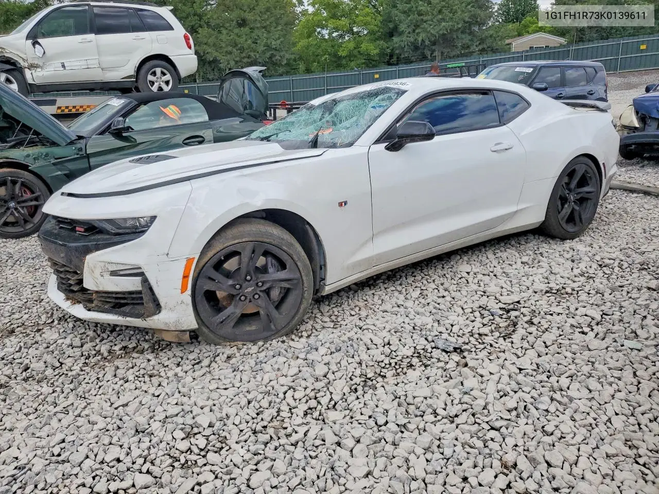 2019 Chevrolet Camaro Ss VIN: 1G1FH1R73K0139611 Lot: 58380936
