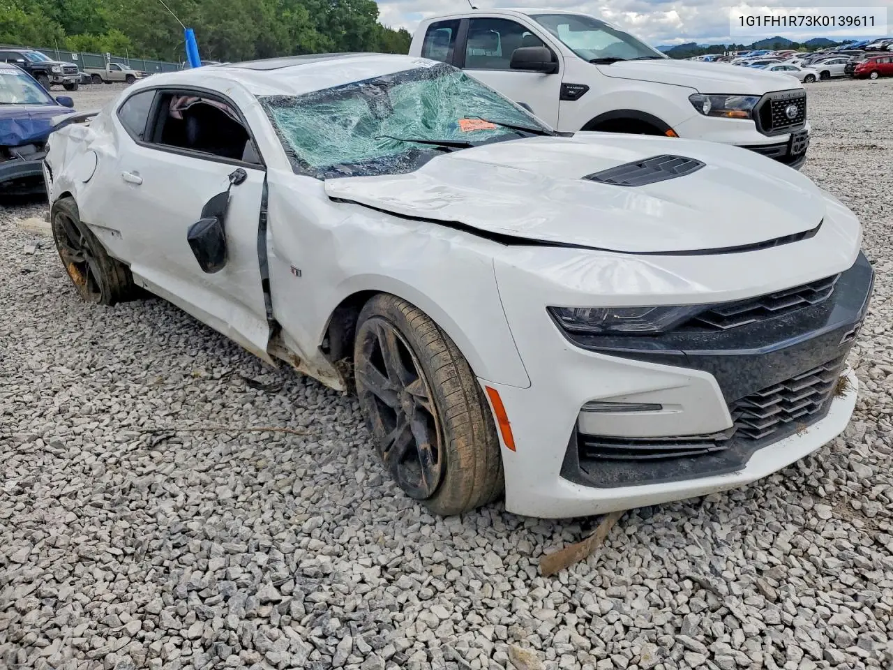 2019 Chevrolet Camaro Ss VIN: 1G1FH1R73K0139611 Lot: 58380936