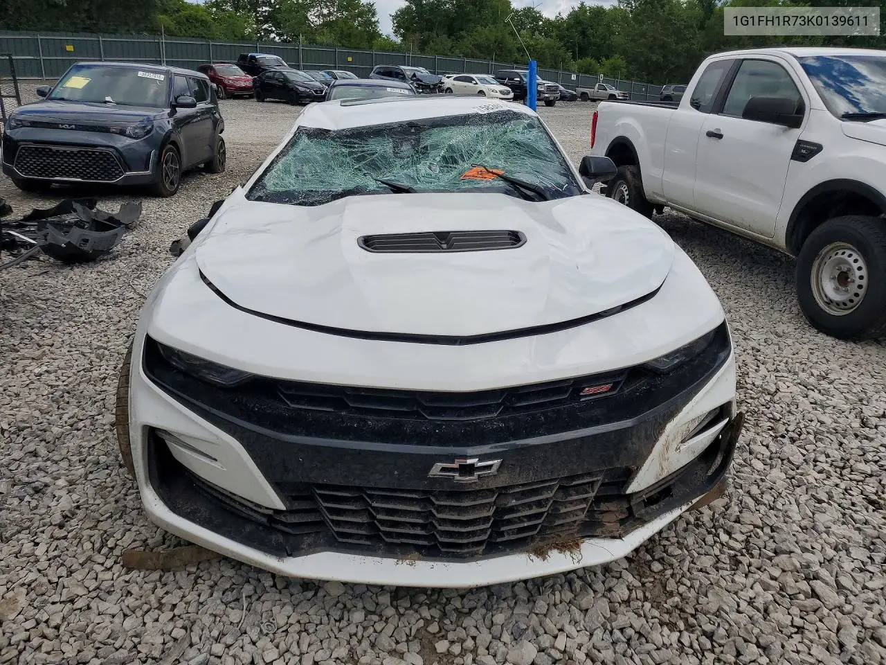 2019 Chevrolet Camaro Ss VIN: 1G1FH1R73K0139611 Lot: 58380936