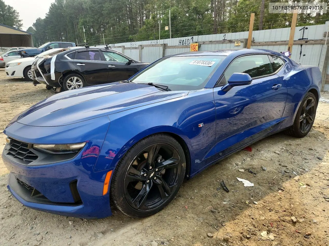 2019 Chevrolet Camaro Ls VIN: 1G1FB1RS7K0149015 Lot: 61078336