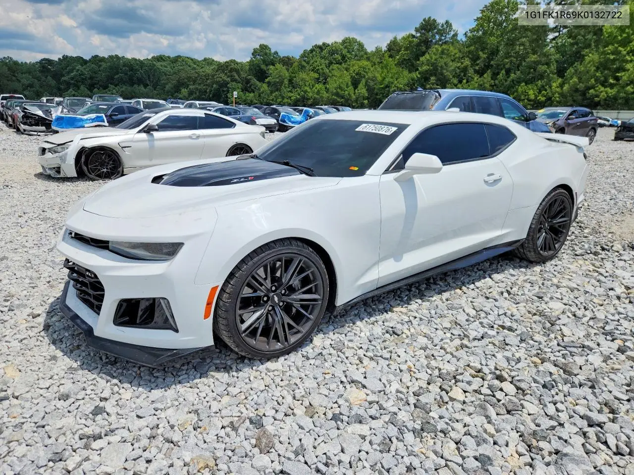 2019 Chevrolet Camaro Zl1 VIN: 1G1FK1R69K0132722 Lot: 61750876