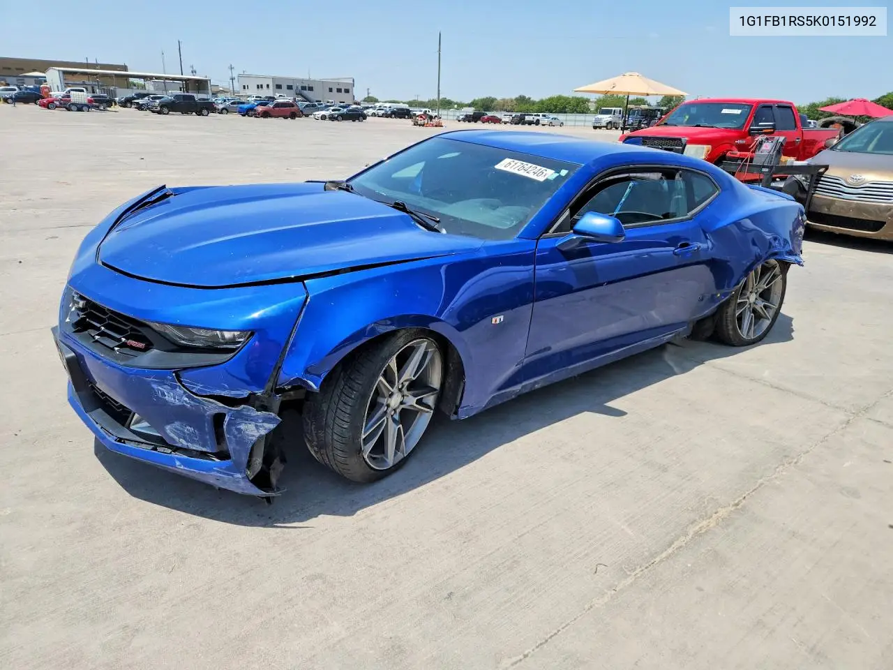 2019 Chevrolet Camaro VIN: 1G1FB1RS5K0151992 Lot: 61764246
